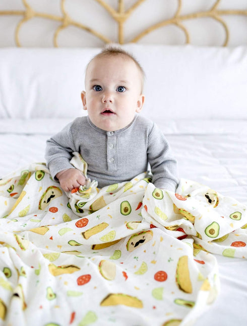 Loulou Lollipop Soft Baby Swaddle Blanket Muslin Wrap Receiving Blanket for Newborn to Toddler Girl and Boy, Large 47” by 47” - Taco…...
