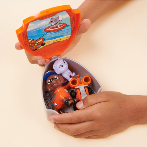 Paw Patrol, Big Truck Pups Zuma Action Figure with Clip-on Rescue Drone, Command Center Pod and Animal Friend Kids Toys Ages 3 and up...
