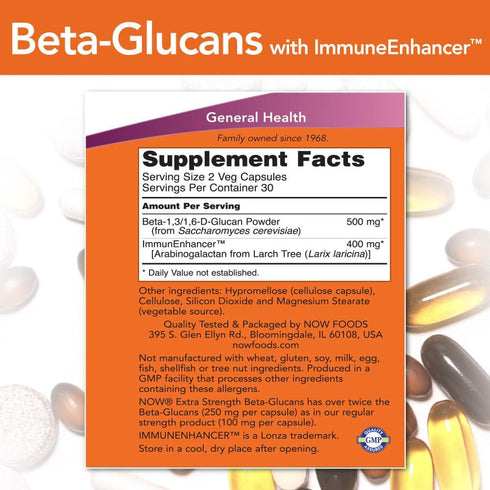 Beta-Glucans with ImmunEnhancer™ 60 VegiCaps (Pack of 2)...
