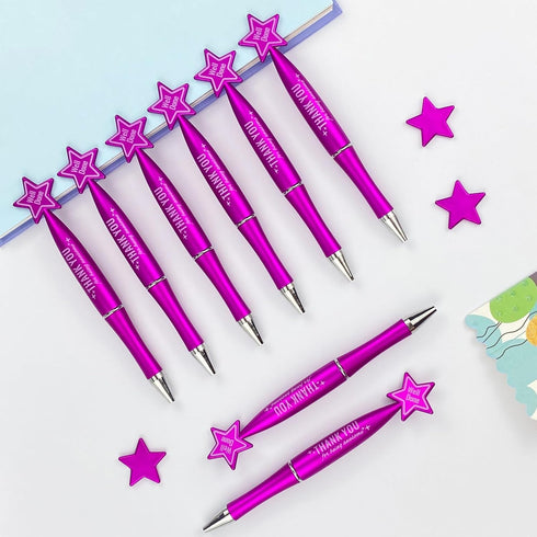 48 Pcs Thank You Ballpoint Pens Employee Appreciation Gifts for Women Inspirational Pens for Nurses Coworker Graduation Gifts Motivational Star Pe...