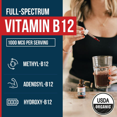 BioActive Vitamin B12 1000 mcg | Contains 3 BioActive B12 Forms Plus Methylfolate Cofactor - Methyl B12, Adenosyl B12 & Hydroxy B12 | Sublingual F...