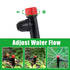 Drip Irrigation Emitters Adjustable 360 Degree Drip Emitters on 5" with Stake for 1/4" Drip Irrigation Tubing Irrigation Drippers for Garden Water...