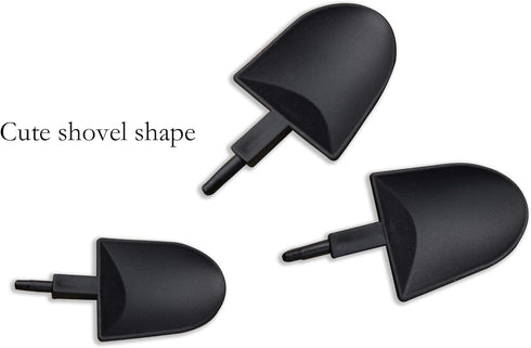 Mini Shovel Shape Spoons,Disposable Plastic Dessert Spoon (60 Pcs), Black,white...