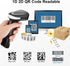 Bluetooth QR Barcode Scanner, PDF417 Rechargeable Code Scanner Wireless, Data Matrix 2D Barcode Rearder Cordless Connect Smart Phone, Tablet, PC, ...