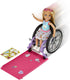 Barbie Chelsea Doll & Wheelchair with Moving Wheels, Ramp, Sticker Sheet & Accessories, Small Doll with Blonde Hair...