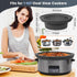Slow Cooker Liners fit Crock Pot 7-8 QT,Maywe Tanso for Crock Pot Liners For 7-8 Quart Oval Slow Cookers,Reusable & Leakproof Silicone Slow Cooker...
