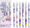 6 Pcs Erasable Retractable Pens Erasable Gel Ink Pens Cartoon Rabbit Erasable Soft Grip Pens 0.5mm Blue Ink Writing Pen School Pens Office Supplie...