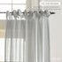 Elrene Home Fashions Vienna Sheer Tie-Top Window-Curtain Panel, 52 in x 95 in (1 Panel), Light Gray...