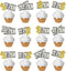 250gsm Cardstock 24pcs 100 Dollar Bill Cupcake Toppers Dollar Sign Cupcake Toppers Money Themed Decors for Birthday Anniversary Wedding Bridal Sho...