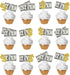 250gsm Cardstock 24pcs 100 Dollar Bill Cupcake Toppers Dollar Sign Cupcake Toppers Money Themed Decors for Birthday Anniversary Wedding Bridal Sho...
