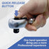 Stubby Ratchet 3/8" Drive Ratchet Handle Wrench 72-Tooth Quick-Release Reversible Chrome Vanadium Steel...