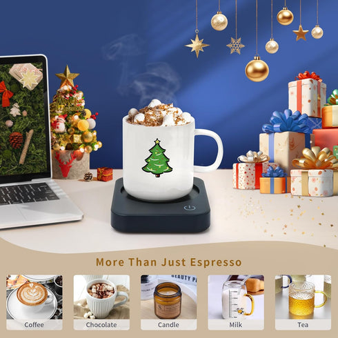 AnbanglinCoffee Mug Warmer, Smart Cup Warmer for Desk, 3 Temperature Control & Auto Shut Off, Electric Cup Warmer for Heating Candle,Milk,Tea,Beve...