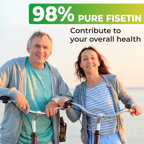 Fisetin 1200mg Liposomal Fisetin Supplements 98% Pure Fisetin Polyphenols Antioxidants Immunity Health Aging Cognitive Support Non-GMO 60 Capsules...