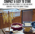 Weston Bamboo Pasta Drying Rack (53-0201), 10 Drying Arms, 16" Tall, 14" Wide, Stores Flat...