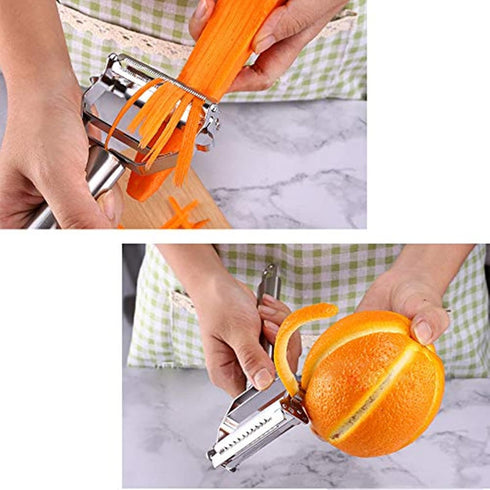 Zittop Stainless Double Sided Blade Multi-functional Peeler Vegetable Peeler Double Planing Grater Kitchen Accessories Cooking Tools...