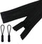 2pcs 30inch Separating Bottom Zipper #5 Black Plastic Jacket Zippers with Zipper Pulls for Coats, Bags, Jackets, and Other Sewing Crafts (30 inch)...