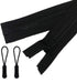 2pcs 30inch Separating Bottom Zipper #5 Black Plastic Jacket Zippers with Zipper Pulls for Coats, Bags, Jackets, and Other Sewing Crafts (30 inch)...