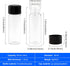 10PCS 4ml Clear Glass Vials with Screw Caps and PE pad, 1 Dram Small Lab Sample Vials with Lids, Leak-Proof Liquid Storage Empty Vial (with Droppe...