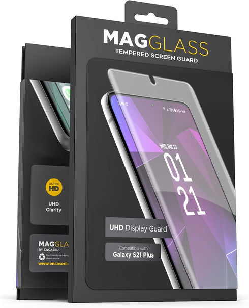magglass Screen Protector Compatible with Samsung Galaxy S21 PLUS, Bubble-free UHD Crystal Clear Screen Guard, Fingerprint Enabled/Case Compatible...