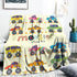 Monster Trucks Blanket for Baby Boys, Yellow Car Throw Blanket for Toddler Boys, Monster Trucks Throw Blanket, Soft Fleece Car Blanket for Boys Ki...