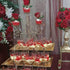 Artificial Flowers 25pcs Real Looking Burgundy Foam Fake Roses with Stems for DIY Wedding Bouquets White Bridal Shower Centerpieces Arrangements M...