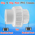 4pcs 1 inch PVC Unions, 1inch PVC Union Coupling, 1 inch PVC Union Joints with Socket x Socket Connection Port, Slip X Slip PVC Unions, for Swimmi...