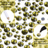 LPBeads 6400 Pieces Hotfix Rhinestones Olivine Flat Back 5 Mixed Sizes Crystal Round Glass Gems with Tweezers and Picking Rhinestones Pen...