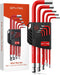 GETLITOOL 9PCS Allen Wrench Set, Metric Allen Key Set 1.5-10mm, Long Ball End Hex Key Set L-key with Size-marked & Storage Bracket for Bike Repair...