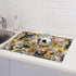Cute Cat Dish Drying Mat for Kitchen Counter Cute Kitchen Mat Microfiber Kitchen Countertop Absorbent Reversible Drainer Rack Pad Dish Drying Mat ...