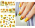 Flower Nail Art Stickers Decals Spring Summer Floral Nail Art Supplies Water Transfer Sunflower Bee Butterfly Design Yellow Flowers Nail Accessori...