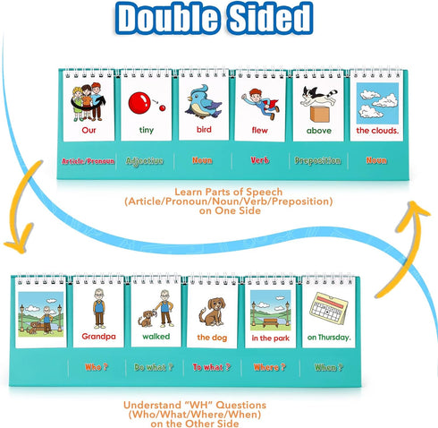 Silly Sentence Building for Kids,Speech Therapy Learn to Read for Preschool Kindergarten 1st 2nd Grade Special Education Classroom Must Have,Homes...