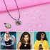 anezus Pendant Trays with Glass Cabochons for Jewelry Making, 90pcs Pendants Trays Set Including 30pcs Bezel Pendant Trays Blanks, 30pcs Glass Cab...