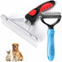 Undercoat Rake for Dogs, Long Tooth Dog Grooming Rake + Deshedding Brush Comb, Dematting Tool Set Pet Beauty Brushes for Grooming Middle Large Dog...