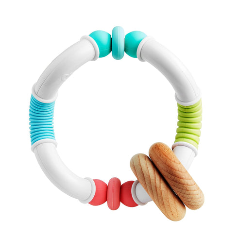 Munchkin® Sili Twisty™ Bendable Baby Teether Toy, Silicone and Wood, BPA Free, 3+ Months...