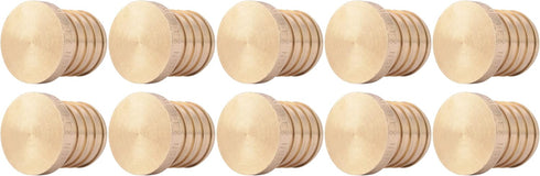 SharkBite 1 Inch Crimp Plug, Pack of 10, Brass Plumbing Fitting, PEX Pipe, PE-RT, UC520LF...