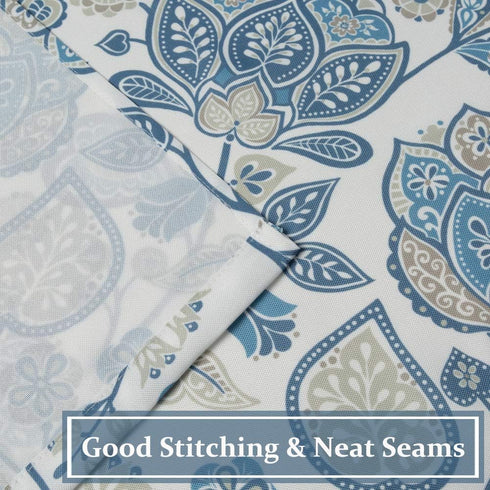 Kitchen Curtains 24 Inch Floral Tier Curtains Farmhouse Cafe Curtains Multicolor Floral Printed Small Window Curtains for Laundry Room Bathroom, R...