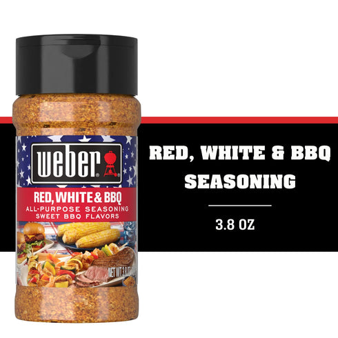 Weber Red, White & BBQ Seasoning, 3.8 Ounce Shaker...