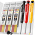 Nicpro 3 Pack Carpenter Pencil with Sharpener, Mechanical Carpenter Pencils with 39 Refills, Deep Hole Marker Construction Heavy Duty Woodworking ...