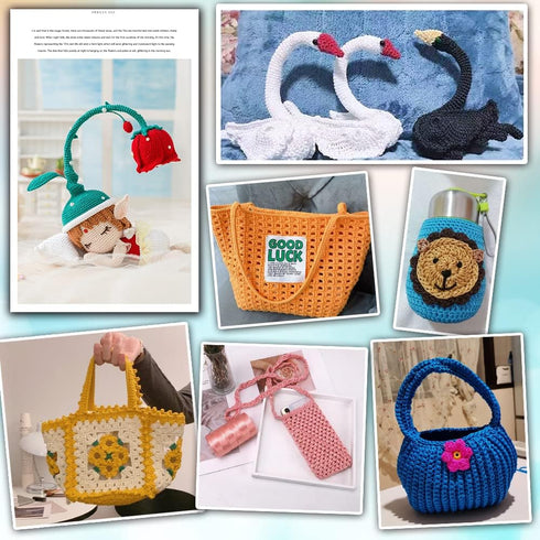 2 PCS 200g Summer Sun Hat Yarn for Crocheting, Ice Linen Silk Hand Knitting Light Body Yarn, Polyester Hollow Yarn for DIY Summer Cool Hat Shoes B...
