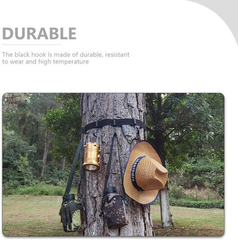 DOITOOL 5pcs Hanger Attachment Hanging Hangers on Adventure Bow Gear Metal for Back Tree Equipment Multi Hiking Hunting Stand Hooks Holders Access...