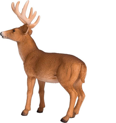 MOJO White Tail Buck Deer Realistic International Wildlife Toy Replica hand painted figurine...