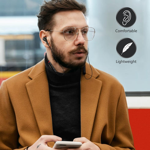 Bluetooth Neckband Headphones for Samsung S24 S23 A55 in-Ear Magnetic Earbuds Noise Canceling Stereo Sound Mic Wireless Headset for iPad Air Pro i...