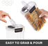 OGGI Easi Grip 57oz Moisture Proof Storage Container, Ultra Clear BPA-Free Sealable Canister, Flip Open Pouring Lid, Date Reminder Slider on Clip,...