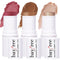 KIMUSE Multi Stick Trio Face Makeup, Cream Blush Stick for Cheeks & Lips, Contour Stick & Highlighter Makeup Sticks for All Skin...