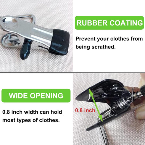 Boot Hangers Clips, 16 Pack Laundry Hooks Hanging Clips Clothes Pins Closet Hanger Organizer Clamps Socks Towel Clips Heavy Duty Clothespins Bulk ...