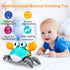 Crawling Crab Baby Toy,Tummy Time Baby Toys with Music and LED Light Will Automatically Avoid Obstacles,Build in Rechargeable Battery for Toddler ...