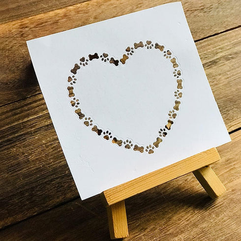 Heart Dog Paw Bone Metal Die Cuts,Cutting Dies for Card Making Clearance,Embossing Dies for Scrapbooking, DIY Album Paper Cards Art Craft Decorati...