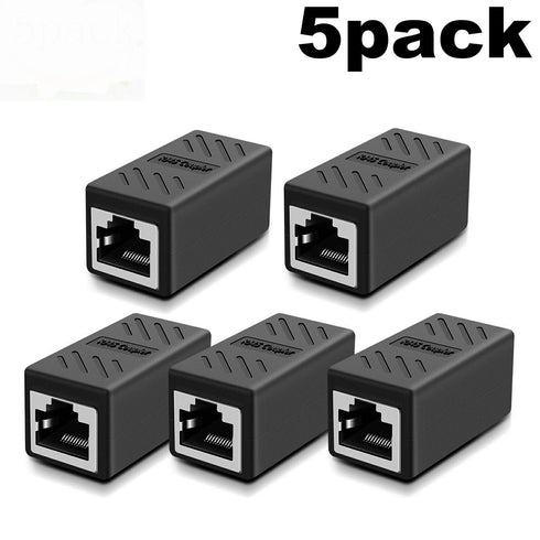 Y.D.F RJ45 Coupler, Network Coupler, Ethernet Connectors, Hielded in-Line Coupler for Cat7/Cat6/Cat5e/Cat5 Ethernet Cable Extender Connector - Fem...