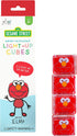 Glo Pals x Sesame Street Water-Activated Light-Up Cubes for Sensory Play (Elmo - Red)...