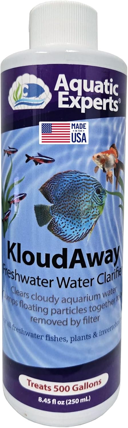 KloudAway Freshwater Aquarium Water Clarifier - Clears Cloudy Water, Water Clarifier for Fish Tank, Made in USA (250 mL)...